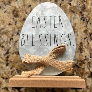 Rae Dunn Easter Blessings Decorative Egg